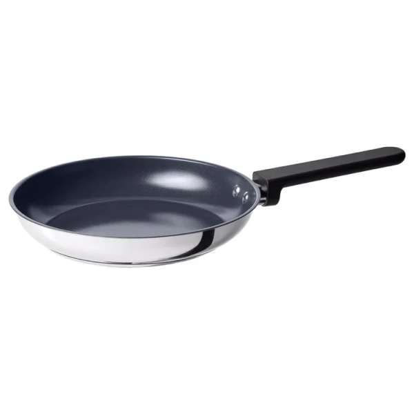 MIDDAGSMAT Frying pan - non-stick coating/stainless steel 24 cm (9 ")