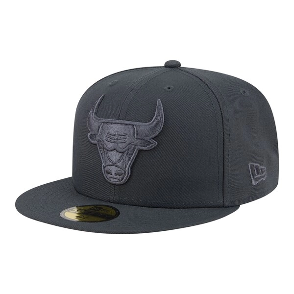  Chicago Bulls New Era Tonal Color Pack 59FIFTY Fitted Hat - Charcoal