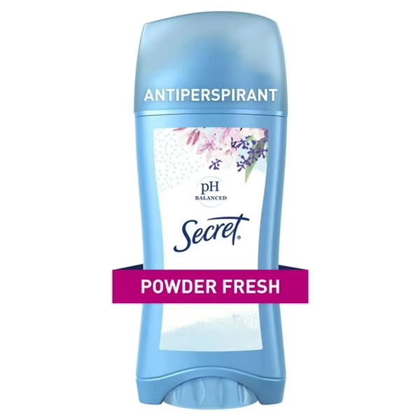 Secret Invisible Solid Antiperspirant Deodorant Stick, Powder Fresh, 2.6oz