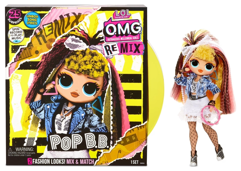LOL Surprise OMG Remix Pop B.B. Fashion Doll - 25 Surprises With Music Age 5+ - Walmart.com