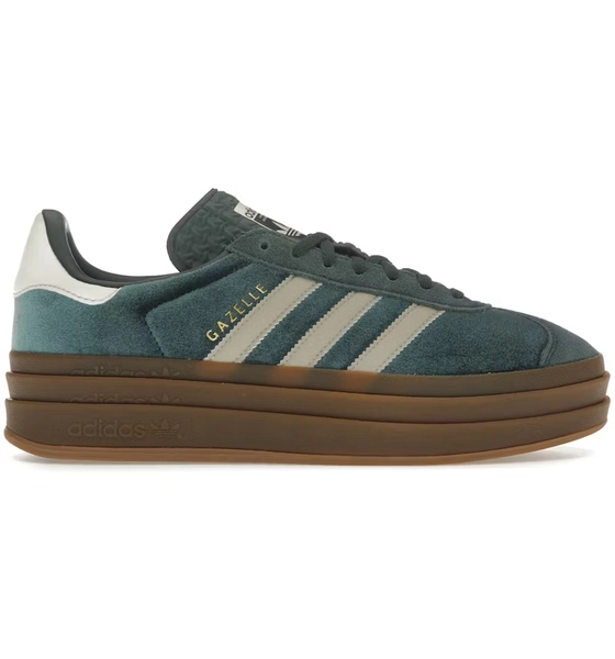 adidas Gazelle Bold Mineral Green Velvet (Women's)