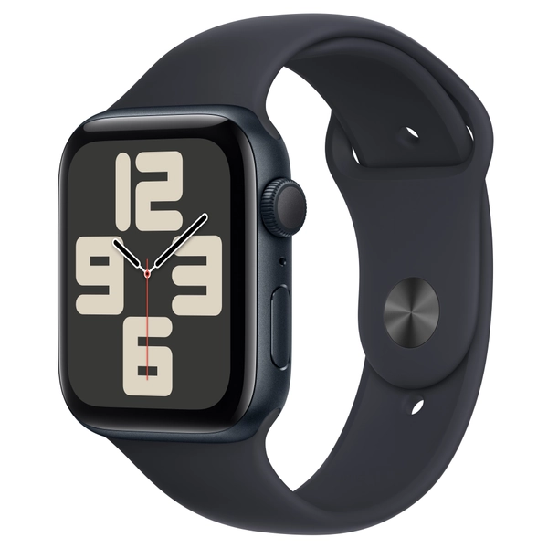 Refurbished Apple Watch SE GPS, 44mm Midnight Aluminum Case with S/M Midnight Sport Band