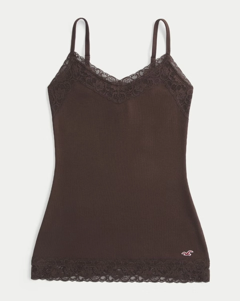 Lace Trim Layering Cami