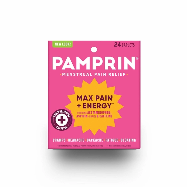 Pamprin Maximum Strength Menstrual Pain Relief Caplets, 24 CT