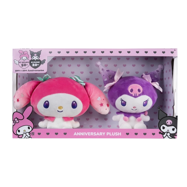 Hello Kitty - 20th Anniversary - Kuromi and My Melody - 8 inch Plush 2-Pack
