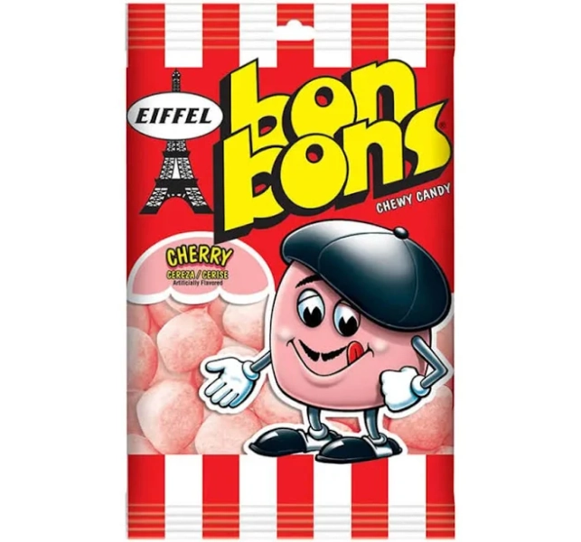 Eiffel Chewy Bon Bons 4-Ounce Packs - Cherry: 12-Piece Box