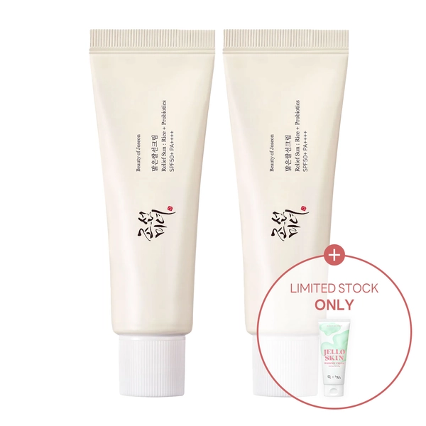 Beauty of Joseon Relief Sun: Rice + Probiotics (SPF50+ PA++++) Double Pack 50mL*2ea | OLIVE YOUNG Global