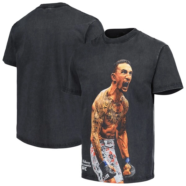 Men's Black Max Holloway King Of The Hill Boxy T-Shirt