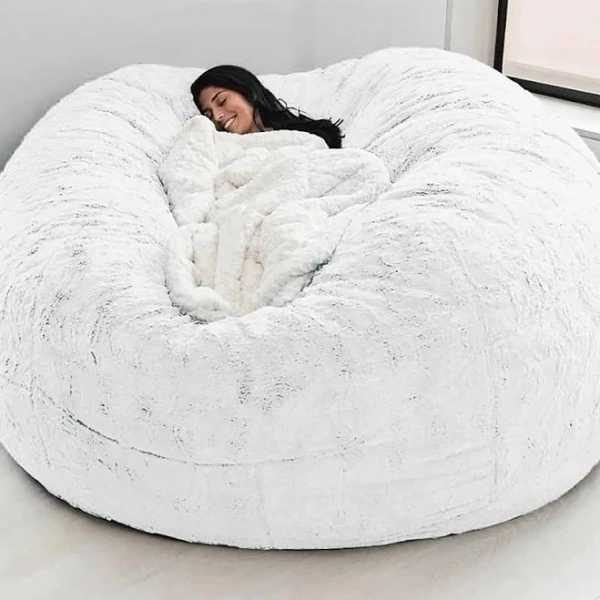 Faux Fur Bean Bag Chair