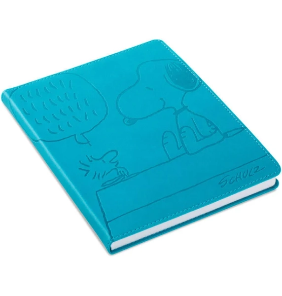 Hallmark Peanuts Snoopy and Woodstock Faux Leather Notebook