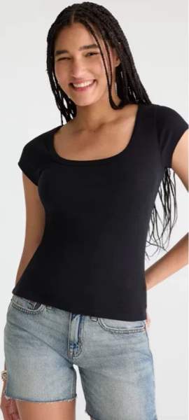 WomenTopsKnit TopsSeriously Soft Scoop-Neck TeeSeriously Soft Scoop-Neck Tee