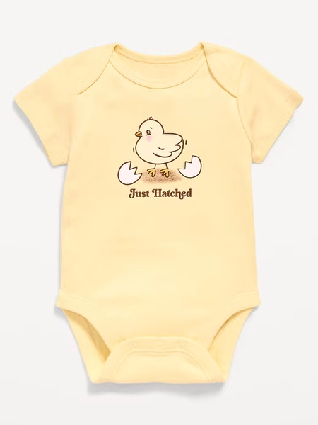 Short-Sleeve Graphic Bodysuit for Baby