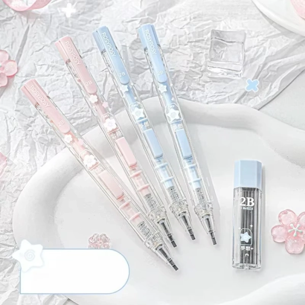 Lucky Omamori Exam Pencil Set Kawaii Retro Japanese 2B Mechanical Pencils for Test Prep with Refills Student Writing Supplies - AliExpress 21