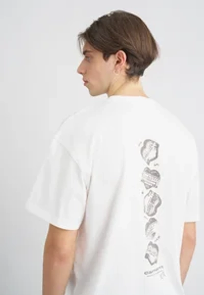 GARBLE - T-shirt imprimé - white