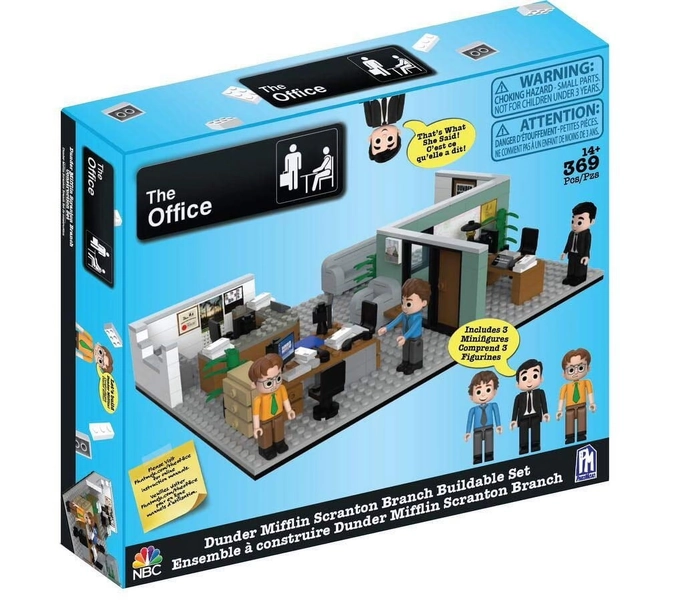 The Office Dunder Mifflin Scranton Branch Construction Set (369 Pieces) with Updated Characters - Walmart.com