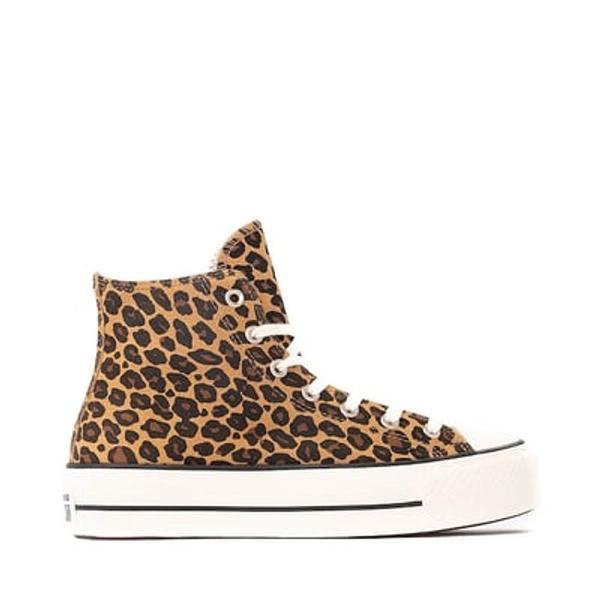 Womens Converse Chuck Taylor All Star Lift Leopard High-Top Sneaker - Incensed / Totally Fudged / Egret