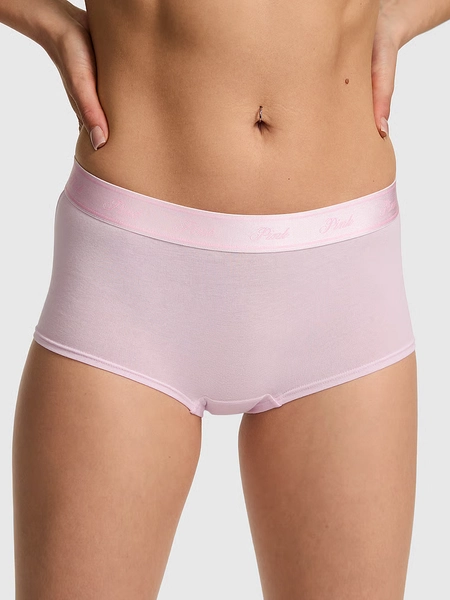 Logo Cotton Boyshort Panty