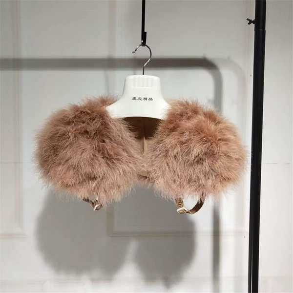 Genuine Ostrich Feather Fur Shawl Poncho Fashion Real Furry Cape Shrug Women Wraps One Size S23 - AliExpress 