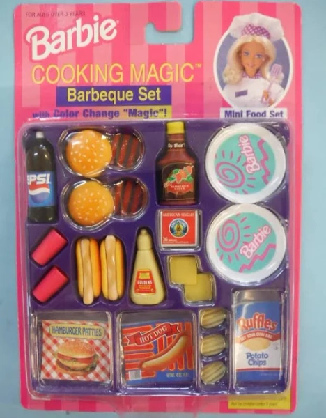BARBIE COOKING MAGIC BARBEQUE SET