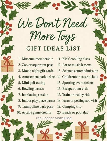 Present Ideas that aren’t Toys