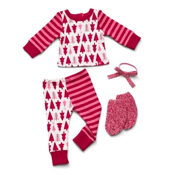 American Girl x Hanna Andersson Holiday Treetops Pajamas for 18-inch Dolls