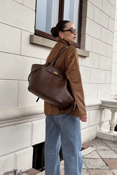 Long strap pu bag