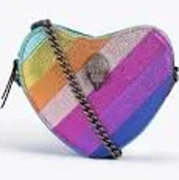 Kurt Geiger London Women's Kensington Heart Leather Crossbody Bag