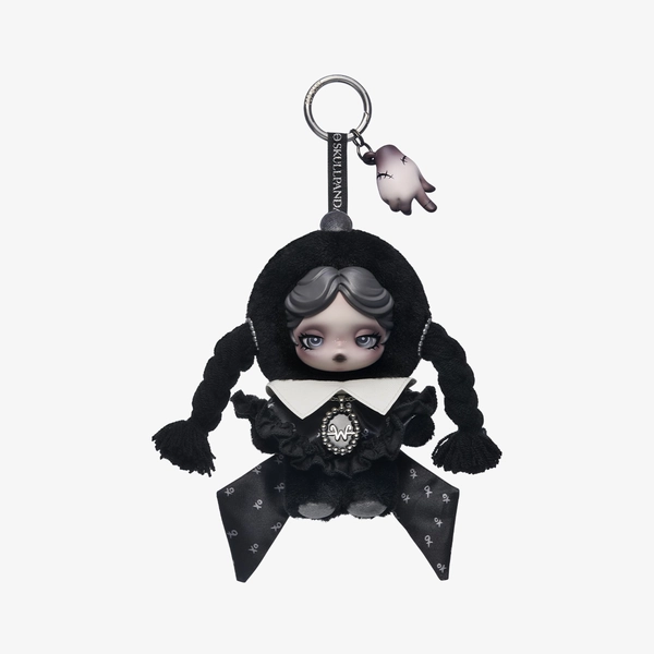 SKULLPANDA × Wednesday Plush（Classic Dress Version）-POP MART(United States)