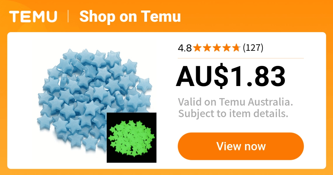 50pcs luminous beads star shaped acrylic beads loose spacer - Temu Australia