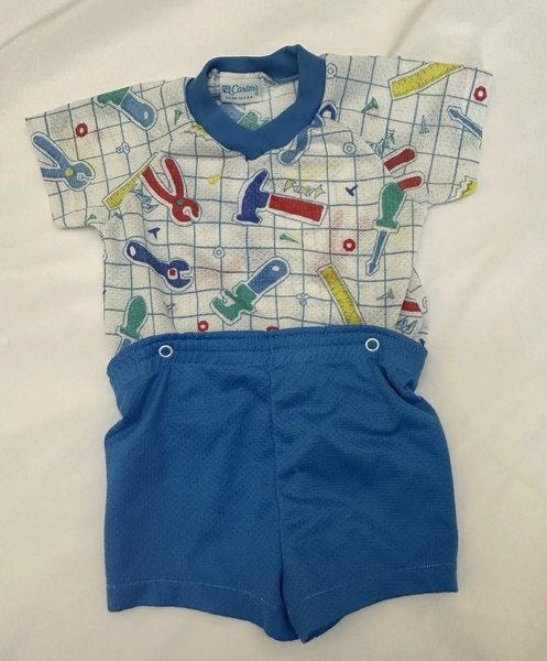 Vintage Carter’s 1980’s  2 Piece Snap Waist Pajamas Sleepwear