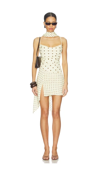 Alora Scoop Neck Mini Dress