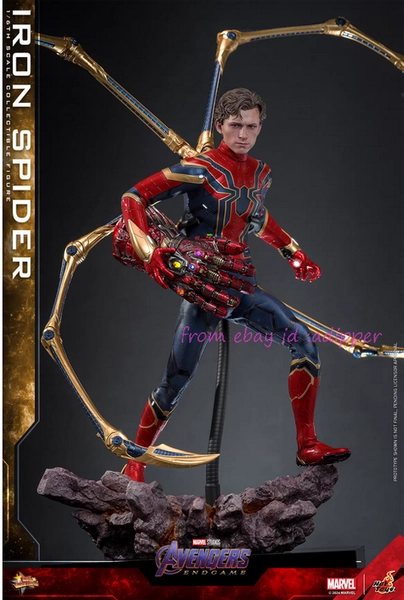 Perfect Hot Toys Mms761 1/6 Avengers 4 Endgame Iron Spider Standard Edition Acti