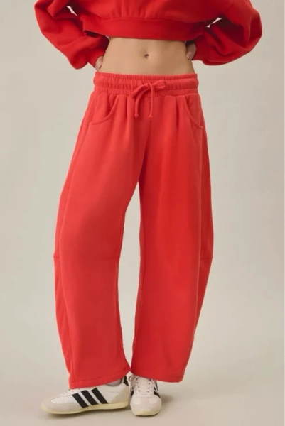 Out From Under Essential Barrel Leg Full Length Sweatpants