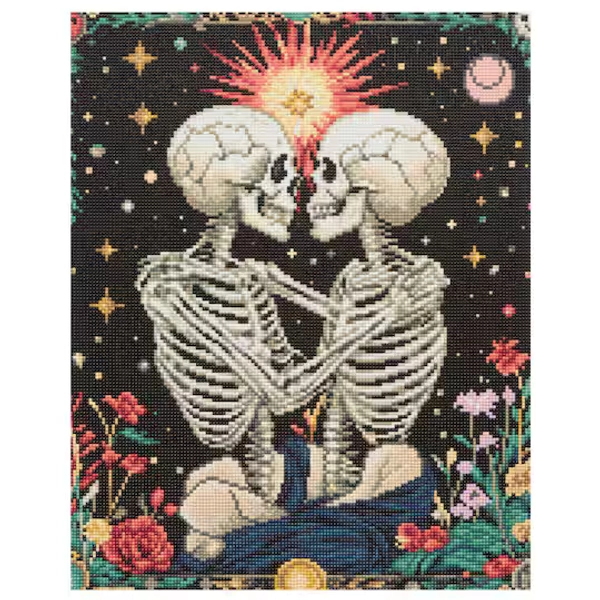 16" x 20" Skeleton Lovers Diamond Art Kit by Make Market®