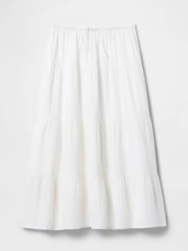Cotton Gauze Tiered Maxi Skirt | Gap