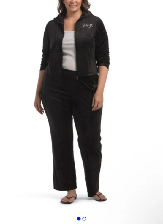 Plus 2pc Classic Velour Tracksuit Set | Plus Size | Marshalls