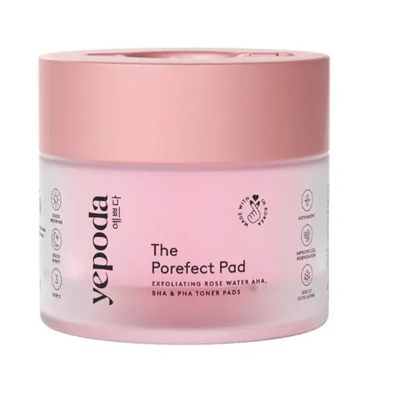 The Porefect Pad - Dischetti Tonificanti Esfolianti Alle Rose, AHA, BHA + PHA