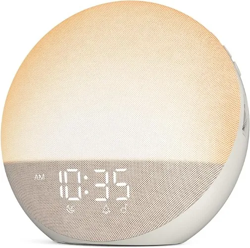 Sunrise Alarm Clock White Noise Machine: Natural Wake Up Light - Dimmable Clock with Bluetooth Speaker for Bedroom - 25 Sleep Sounds for Baby Adults Kids Putty : Amazon.com.au: Baby