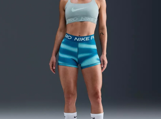 Nike Women's Pro 3" Striped Shorts