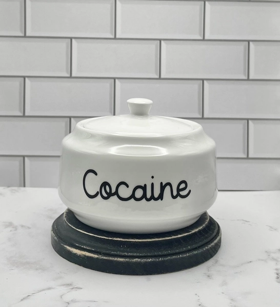 Cocaine Sugar Bowl | Gag Gift | Housewarming Present | Gift For Her | Rude Decor | Funny Kitchen | Gift