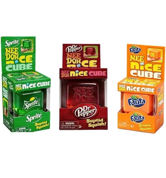 hot New Needoh Nice Sensory Squeezing Toy Cube for Stress Relief and Fingertip Release Toy blind box