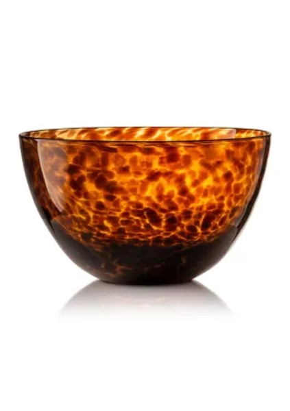 Tortoise Print Large Serving Bowl