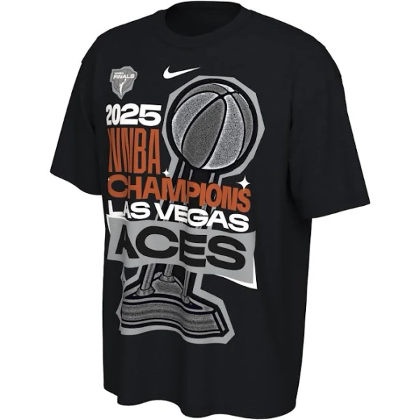 Nike Women's Las Vegas Aces 2025 WNBA Finals Champions Locker Room Authentic T-Shirt