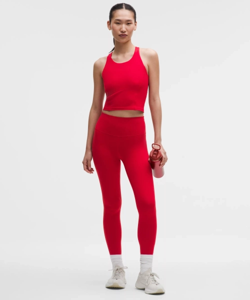 Lunar New Year Wunder Train High-Rise Tight 25" - Oxford Red - 4