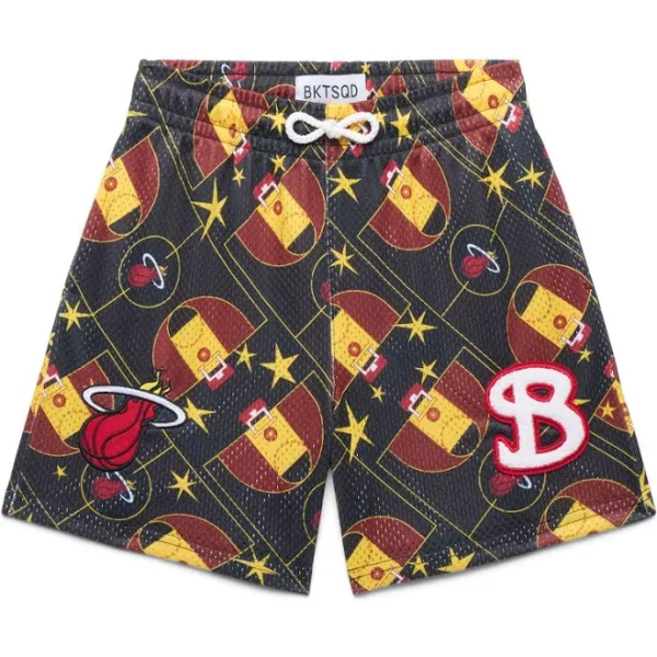 Bucketsquad Nba Miami Heat Court Youth Shorts Kids