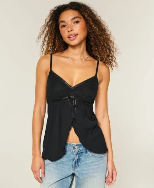 Hollister Women's Easy Flyaway Babydoll Tank