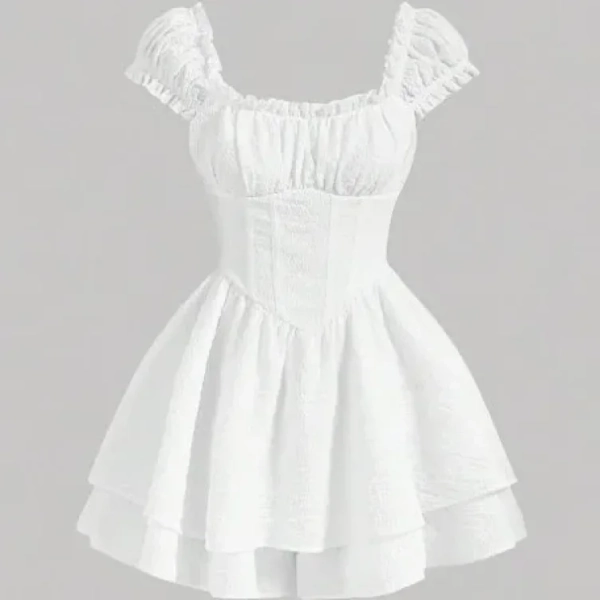 SHEIN dress white