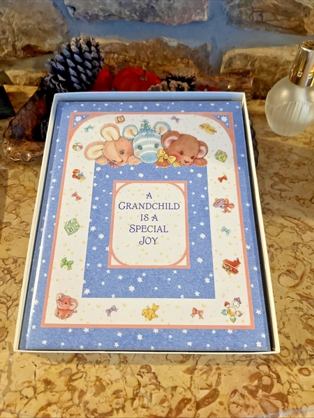 Hallmark A Grandchild Is A Special Joy Keepsake Heirloom Book Vintage 1980's New