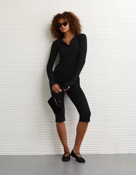AE Long Sleeve Henley T-Shirt