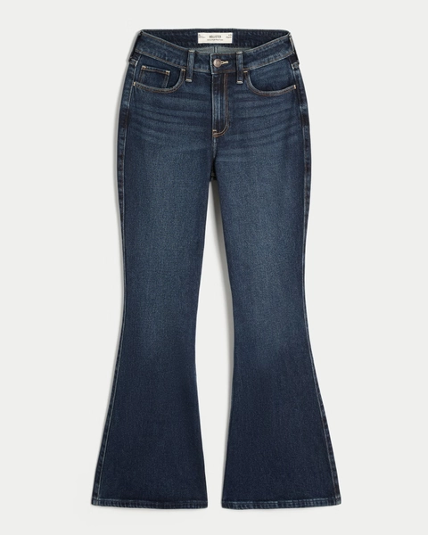 Curvy High-Rise Dark Wash Flare Jeans